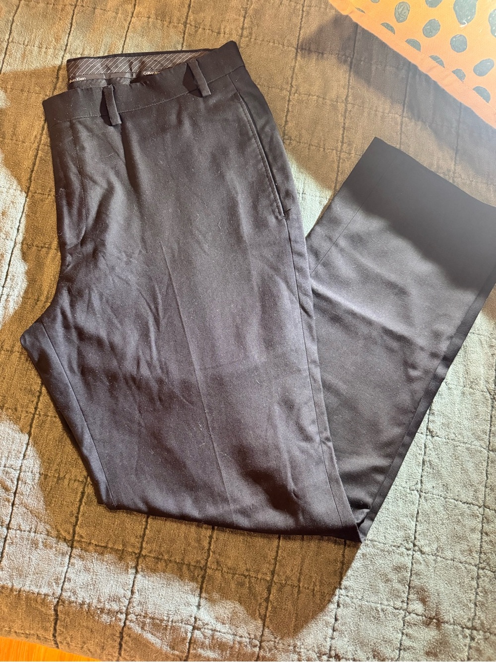 Calvin Klein Men's Black Dress Pants - Classic Straight Fit—EUC